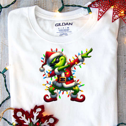 DTF Shirt Transfer - Ready to Press - Party Grinch -  DTF100390