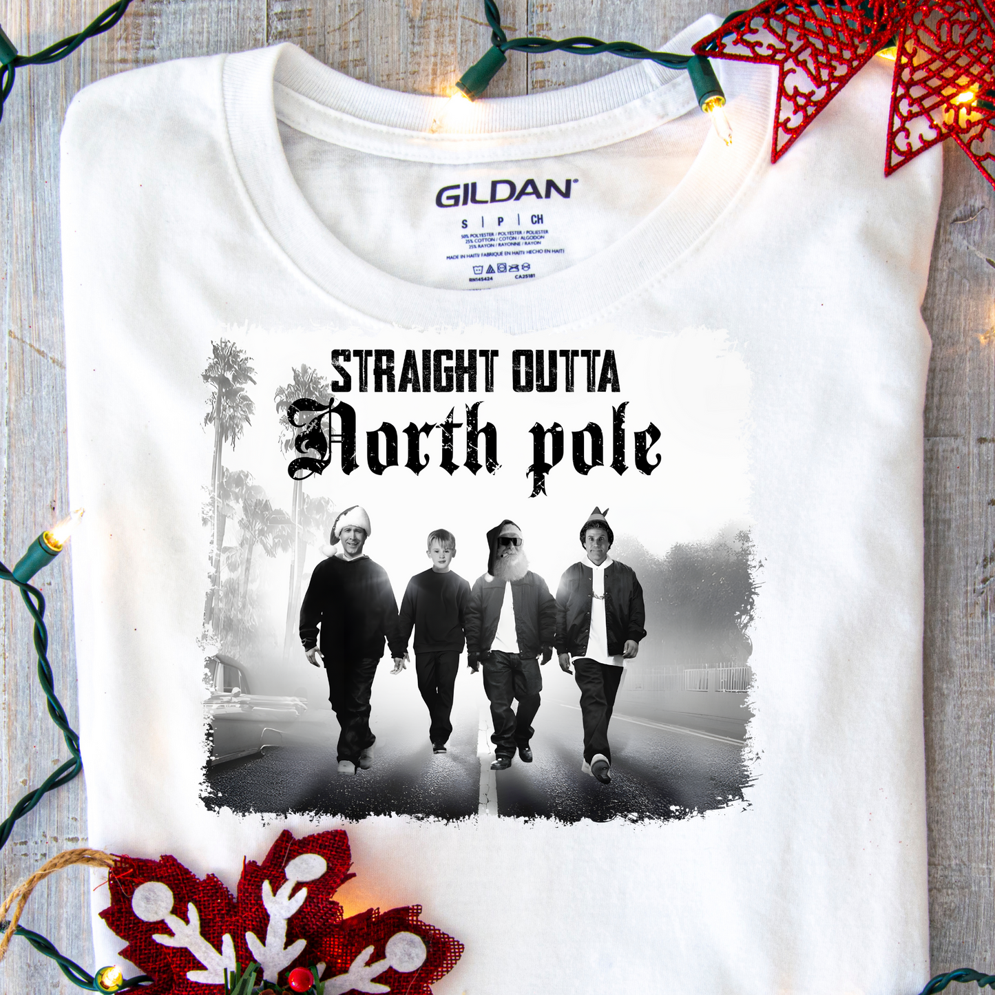 DTF Shirt Transfer - Ready to Press - North Pole -  DTF100408