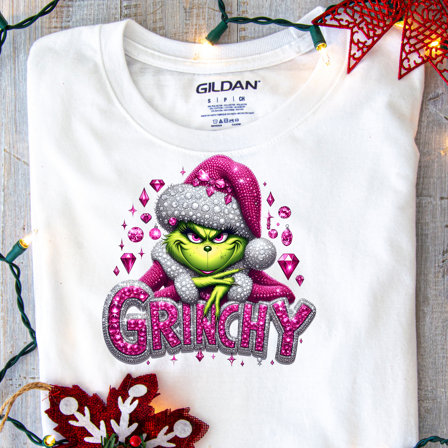 DTF Shirt Transfer - Ready to Press - Grinchy -  DTF100456