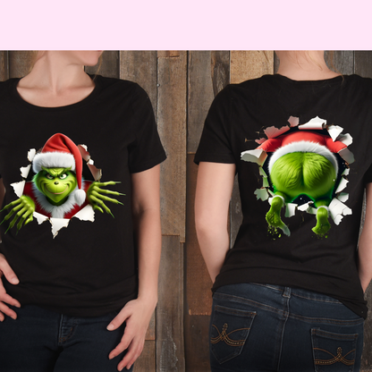 DTF Shirt Transfer - Ready to Press - Grinchy Shirt (2 Prints) -  DTF100459