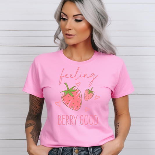 Clear Film Full Colour Soft Thin Matte Screen Print Transfer: Feeling Berry Good