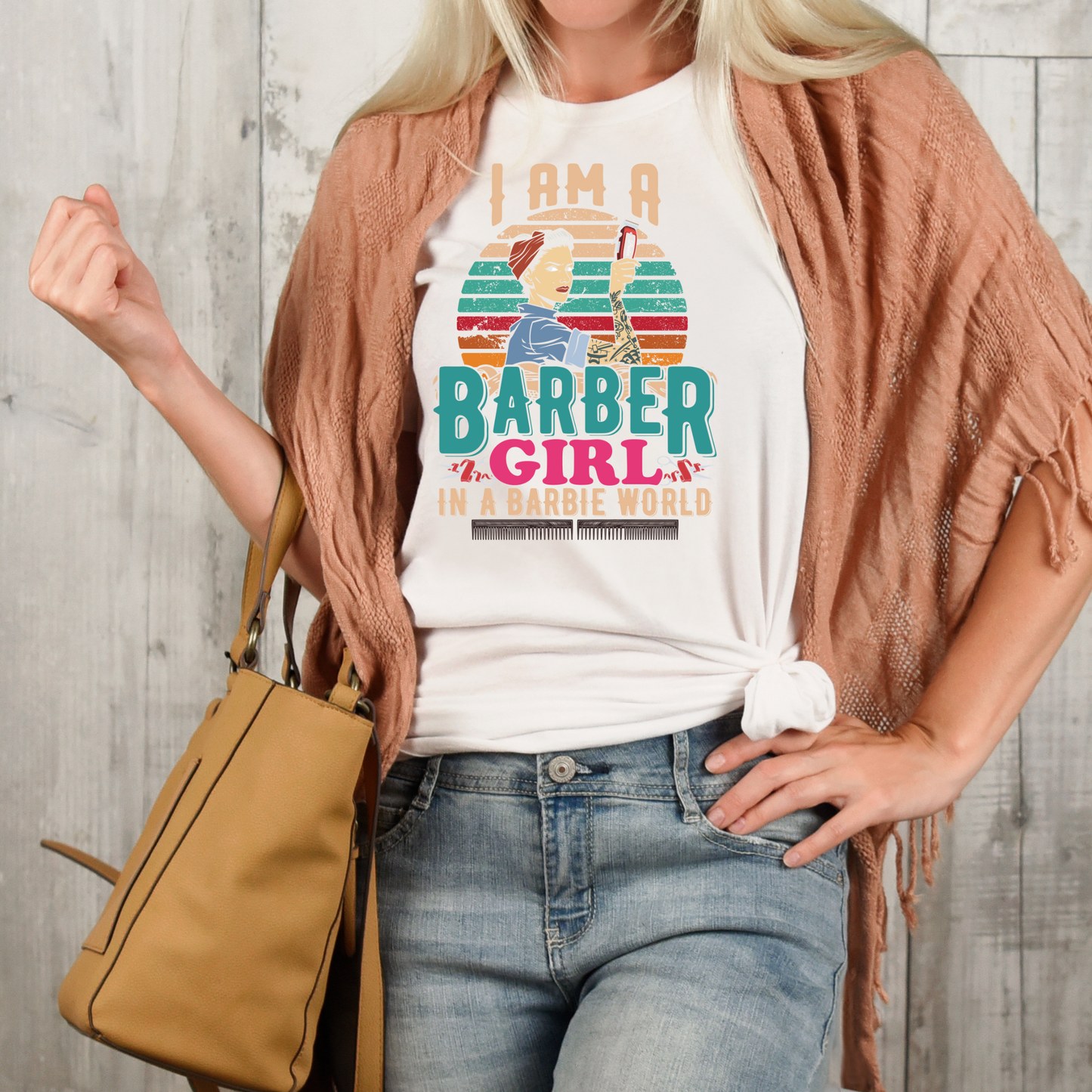 DTF Shirt Transfer - I'm A Barber Girl - DTF100060