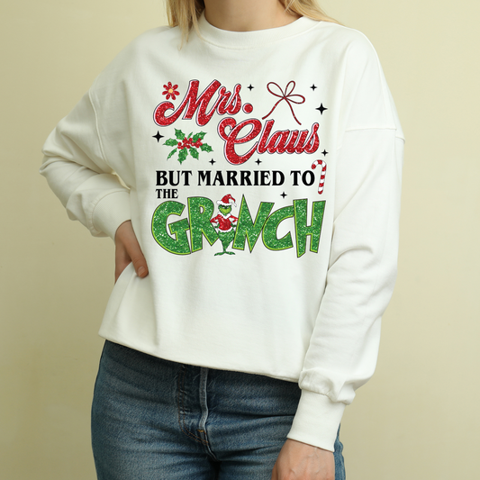 DTF Shirt Transfer - Ready to Press - Married to The Grinch -  DTF100101