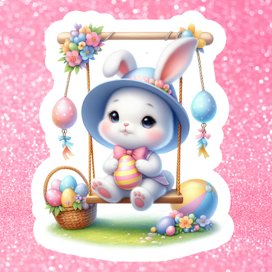 Decals, Stickers, HTV  - Easter Bunny - DS100222