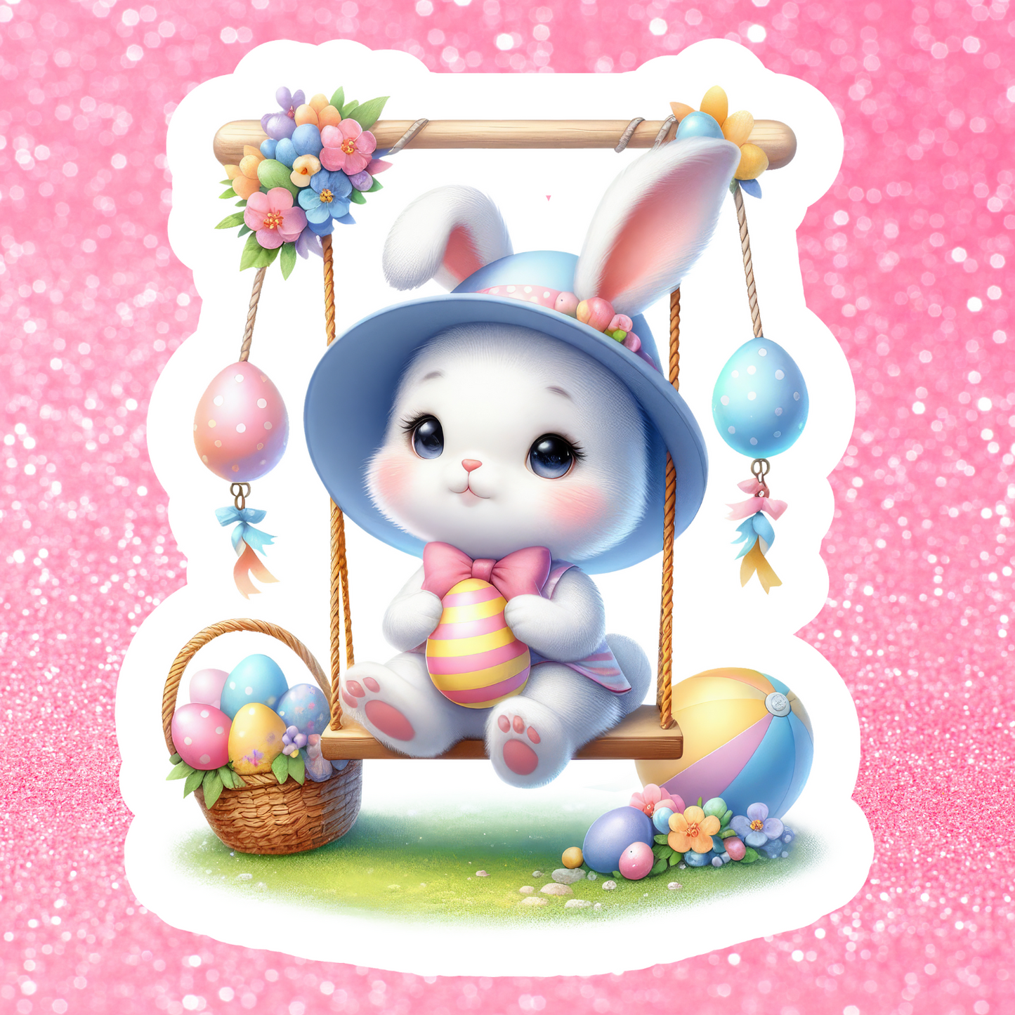Decals, Stickers, HTV  - Easter Bunny - DS100222
