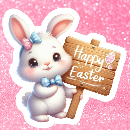 Decals, Stickers, HTV  - Easter Bunny - DS100223