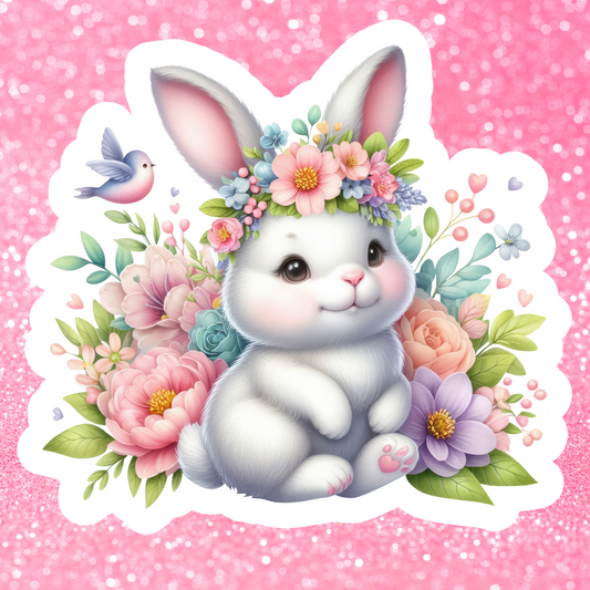 Decals, Stickers, HTV  - Easter Bunny - DS100224