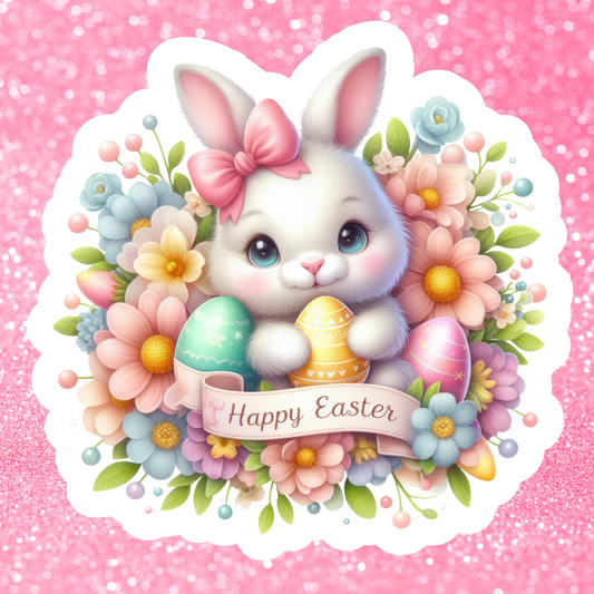 Decals, Stickers, HTV  - Easter Bunny - DS100225