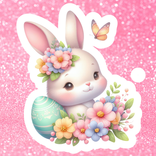 Decals, Stickers, HTV  - Easter Bunny - DS100215