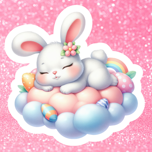 Decals, Stickers, HTV  - Easter Bunny - DS100217