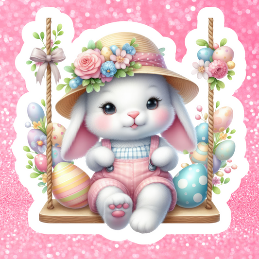 Decals, Stickers, HTV  - Easter Bunny - DS100218