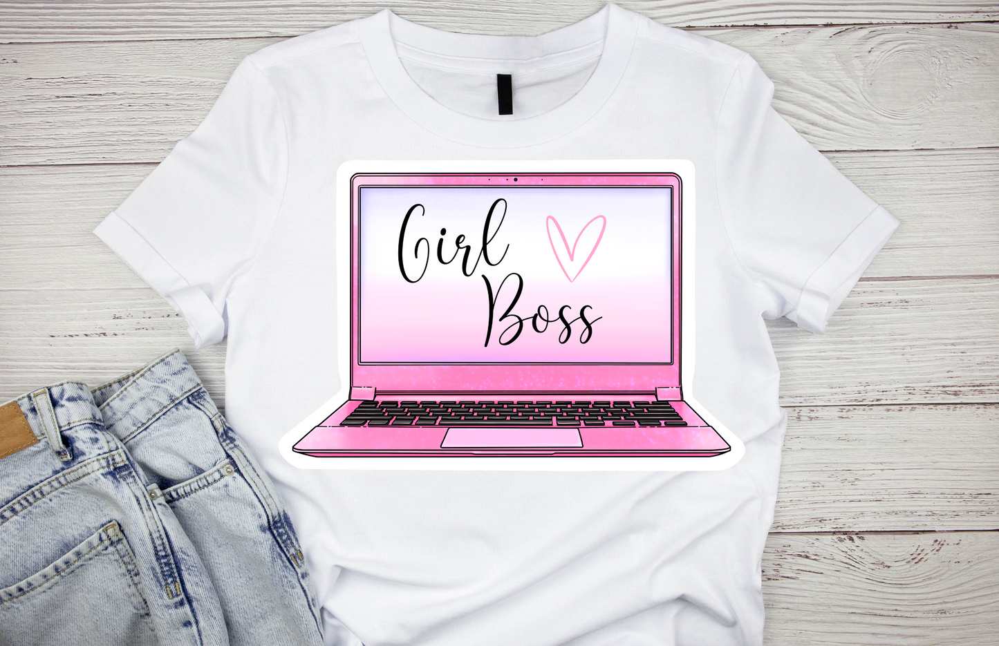 Decals, Stickers, HTV  - Girl Boss -  DS100205 - Cutey K Blanks