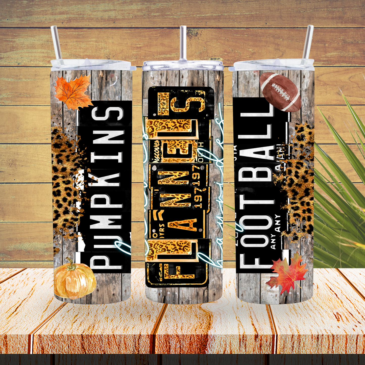 Ready to Use - Sublimation or Vinyl Tumbler Wraps  - Fall / Autumn - TW100545