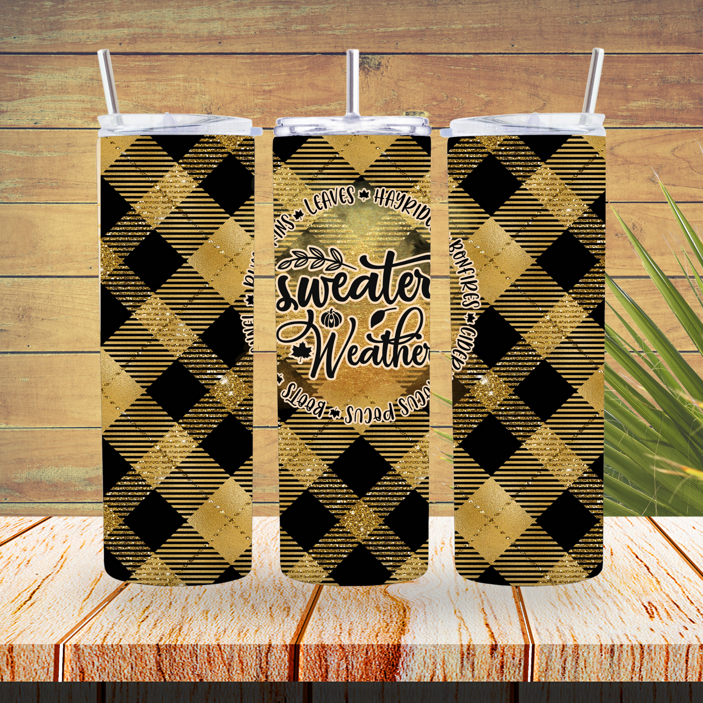 Ready to Use - Sublimation or Vinyl Tumbler Wraps  - Fall / Autumn - TW100549