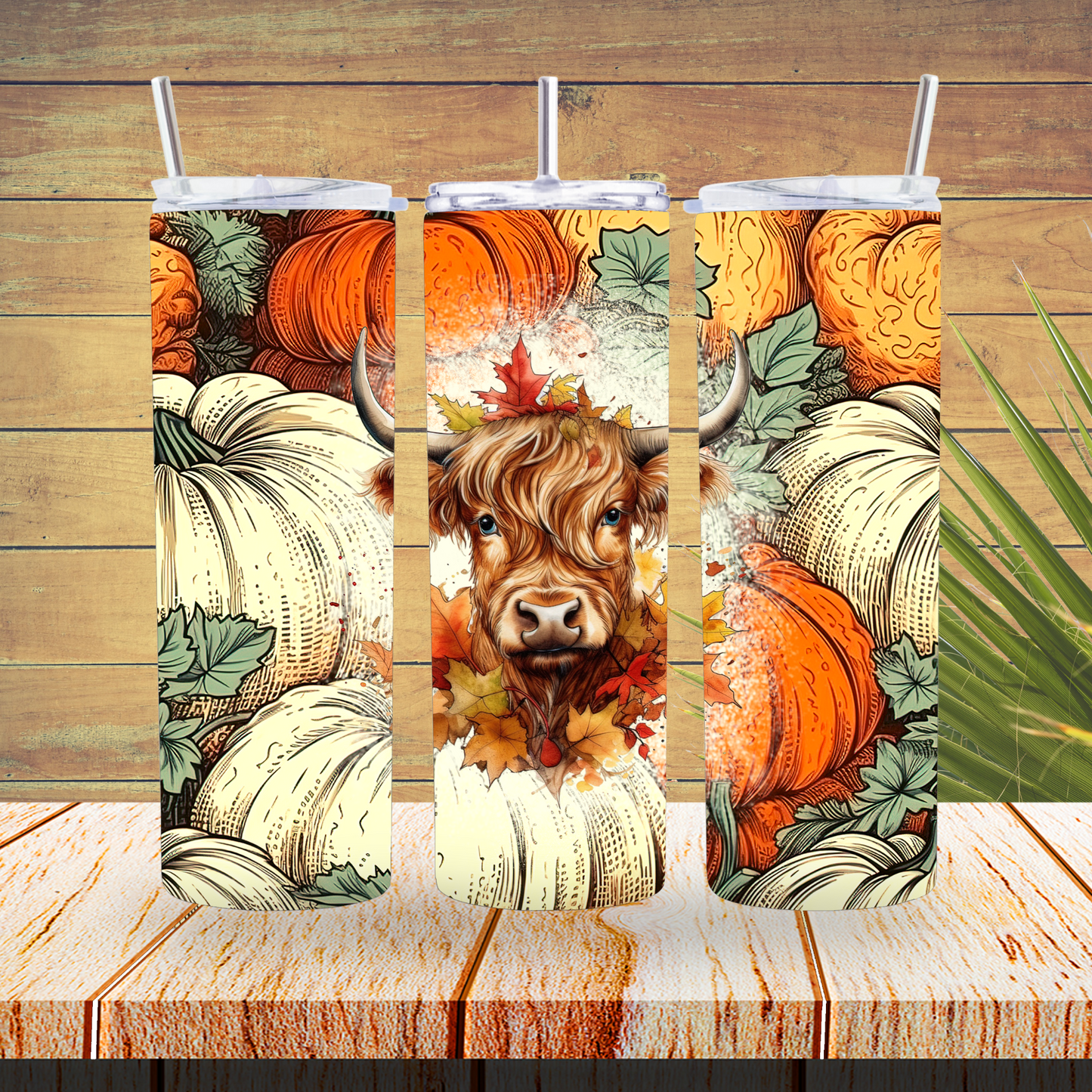 Ready to Use - Sublimation or Vinyl Tumbler Wraps  - Fall / Autumn - TW100586