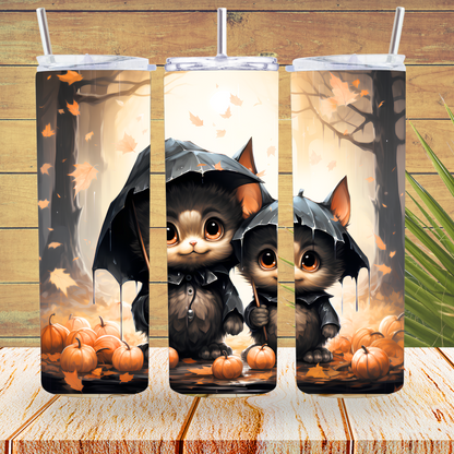 Ready to Use - Tumbler Wraps - Vinyl or Sublimation - Halloween - TW100825