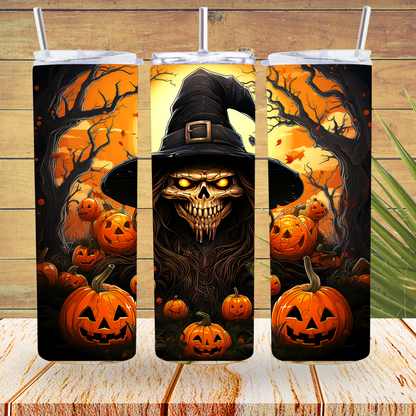 Ready to Use - Tumbler Wraps - Vinyl or Sublimation - Halloween - TW100828