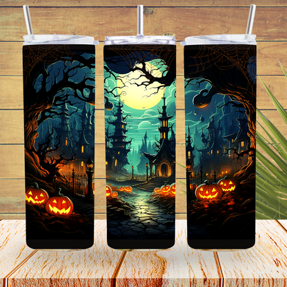 Ready to Use - Tumbler Wraps - Vinyl or Sublimation - Halloween - TW100834