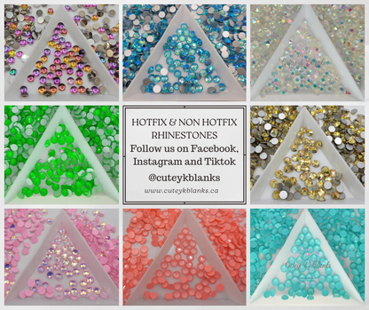 Air Pink Glass Flatback Rhinestones | Craft rhinestones | Bling 3MM-SS12 | 4MM-SS16 |5MM-SS20 | DIY, Nail Art, Tumbler | 1440 per bag