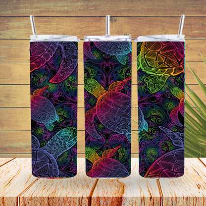 Vinyl Tumbler Wraps  - Turtles - TW100227