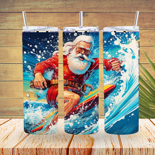 Ready to Use - Sublimation or Vinyl Tumbler Wraps  - Christmas In July - TW100247