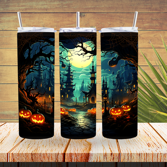 Vinyl Tumbler Wraps  - Haunted House - TW100309