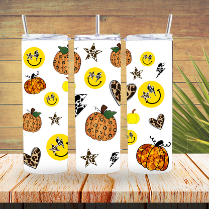 Vinyl Tumbler Wraps  - Halloween Faces - TW100312