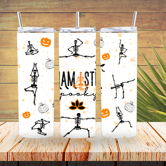 Vinyl Tumbler Wraps  - Namaste Spooky - TW100324