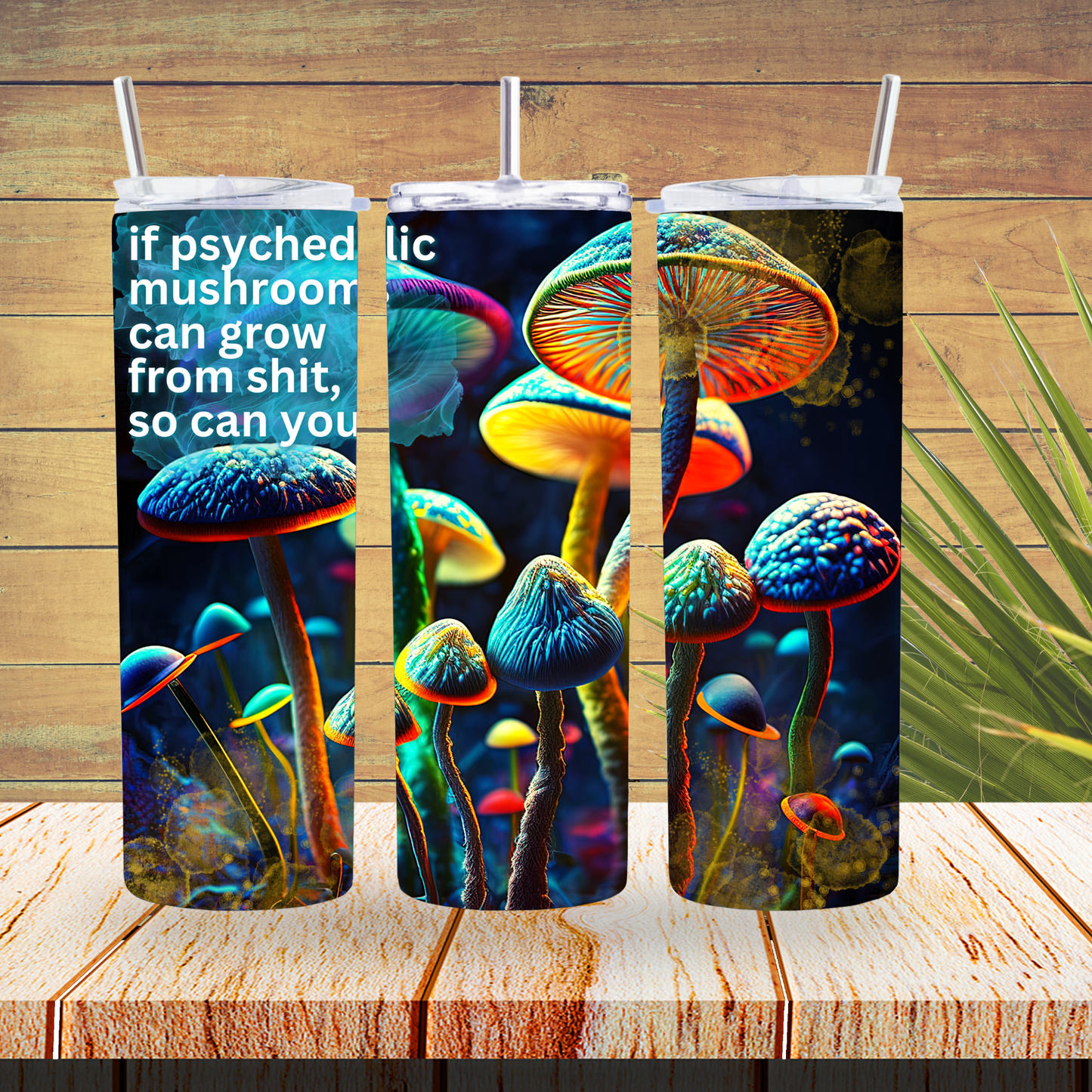 Vinyl Tumbler Wraps  - Mushrooms - TW100334