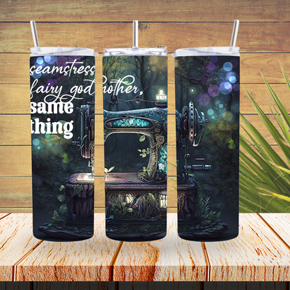 Ready to Use - Sublimation or Vinyl Tumbler Wraps  - Fairy Godmother - TW100338