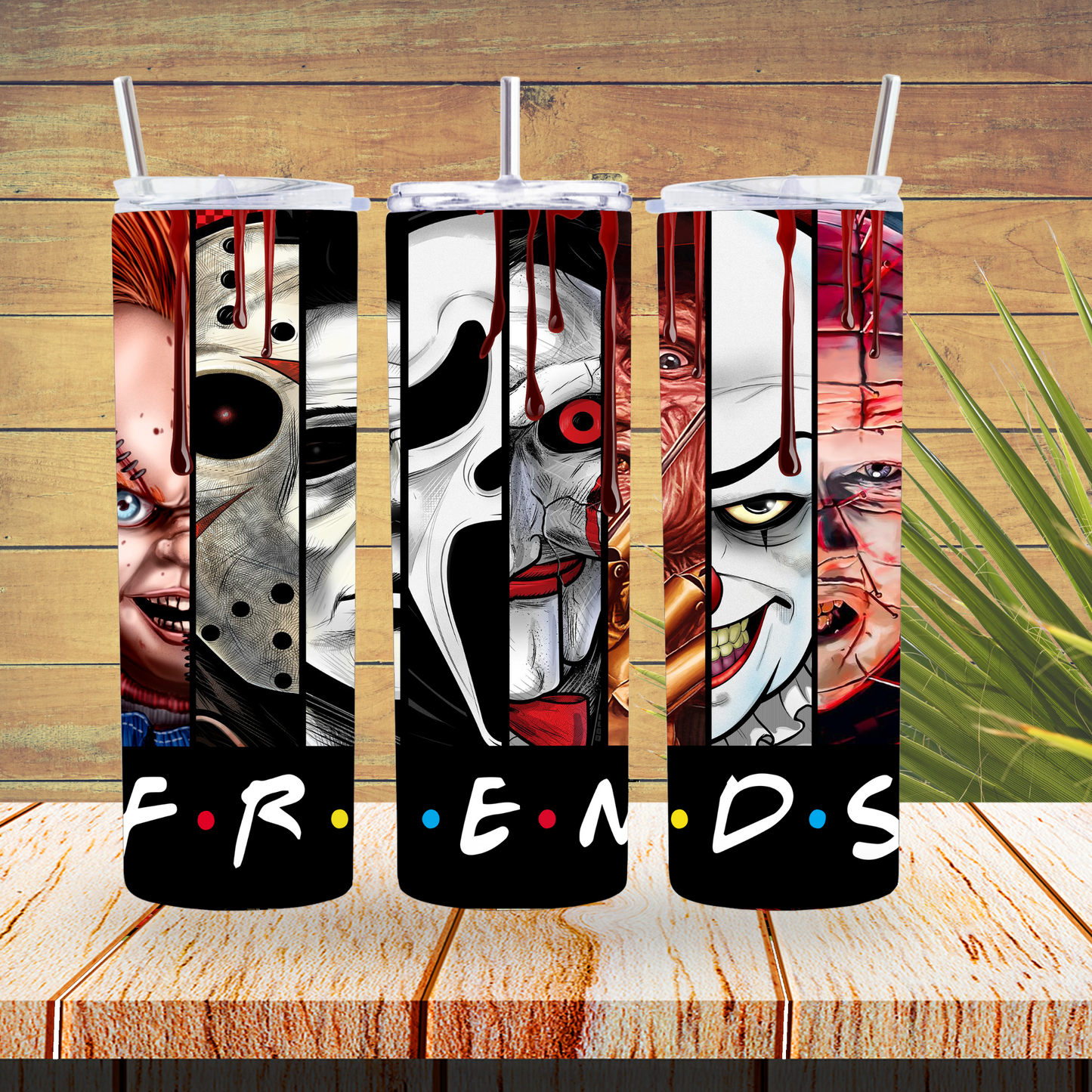 Vinyl Tumbler Wraps  - Halloween Friends - TW100353