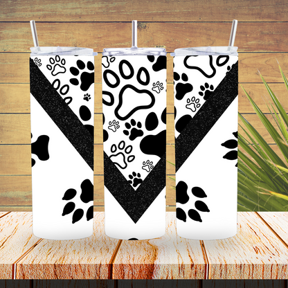 vinyl Tumbler Wraps  - Paws V Split- TW100409