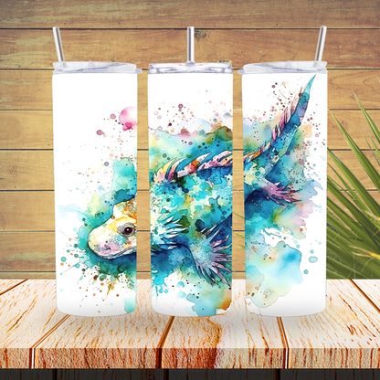 Ready to Use - Sublimation or Vinyl Tumbler Wraps  - Alcohol Ink Fish- TW100438