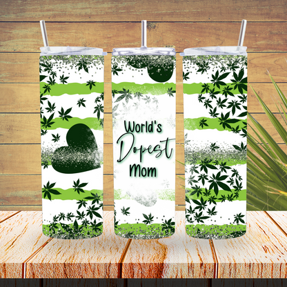 Ready to Use - Sublimation or Vinyl Tumbler Wraps  - Dopest Mom - TW100514