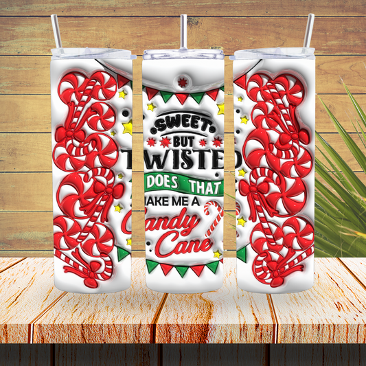 Vinyl Tumbler Wraps  - Sweet But Twisted - TW100629