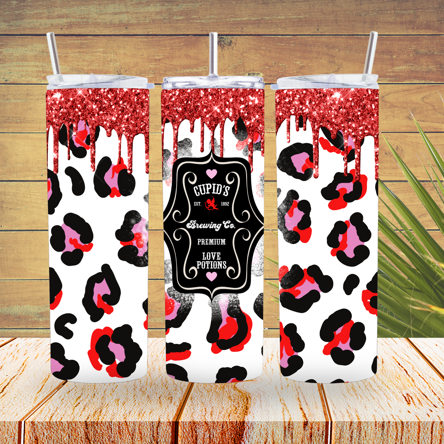 Ready to Use - Tumbler Wraps - Vinyl or Sublimation - Cupid Brewing - TW100684