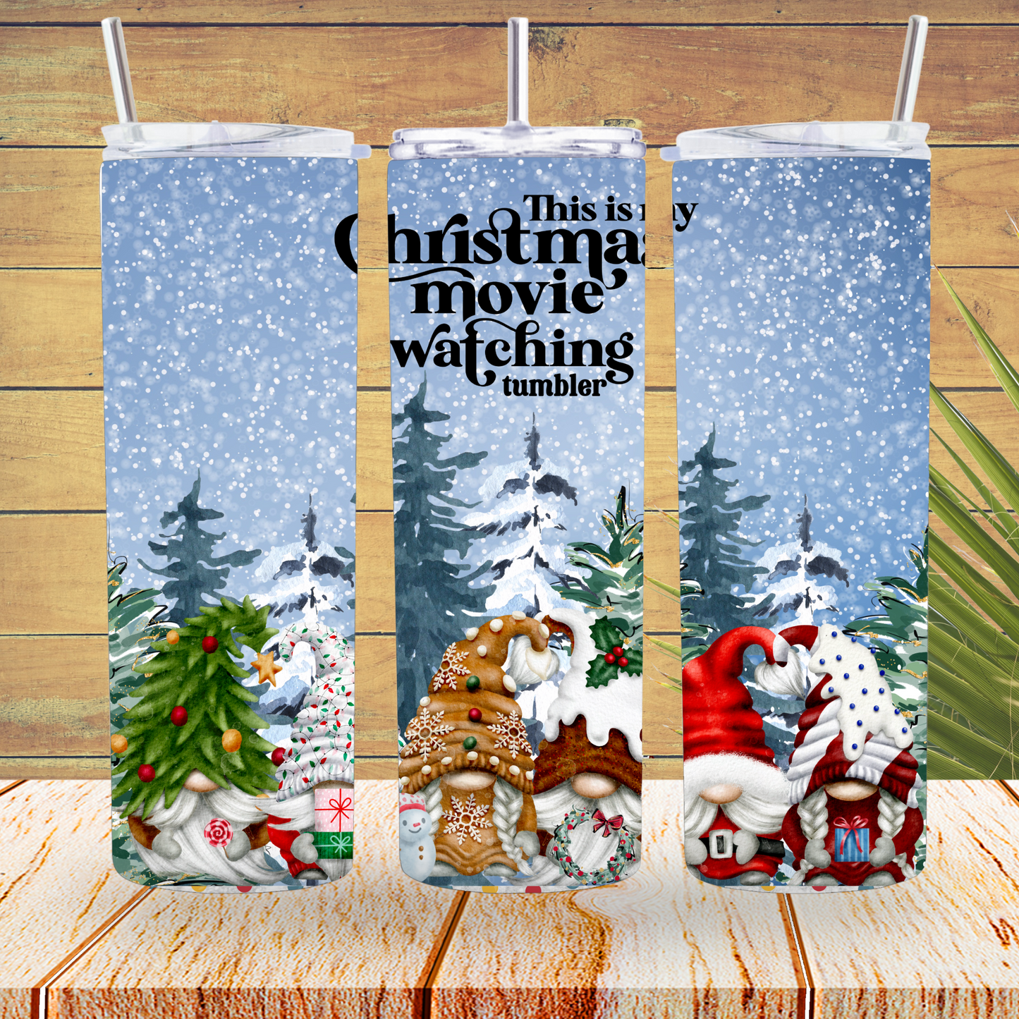 Ready to Use - Tumbler Wraps - Vinyl or Sublimation - Christmas Movie - TW100905