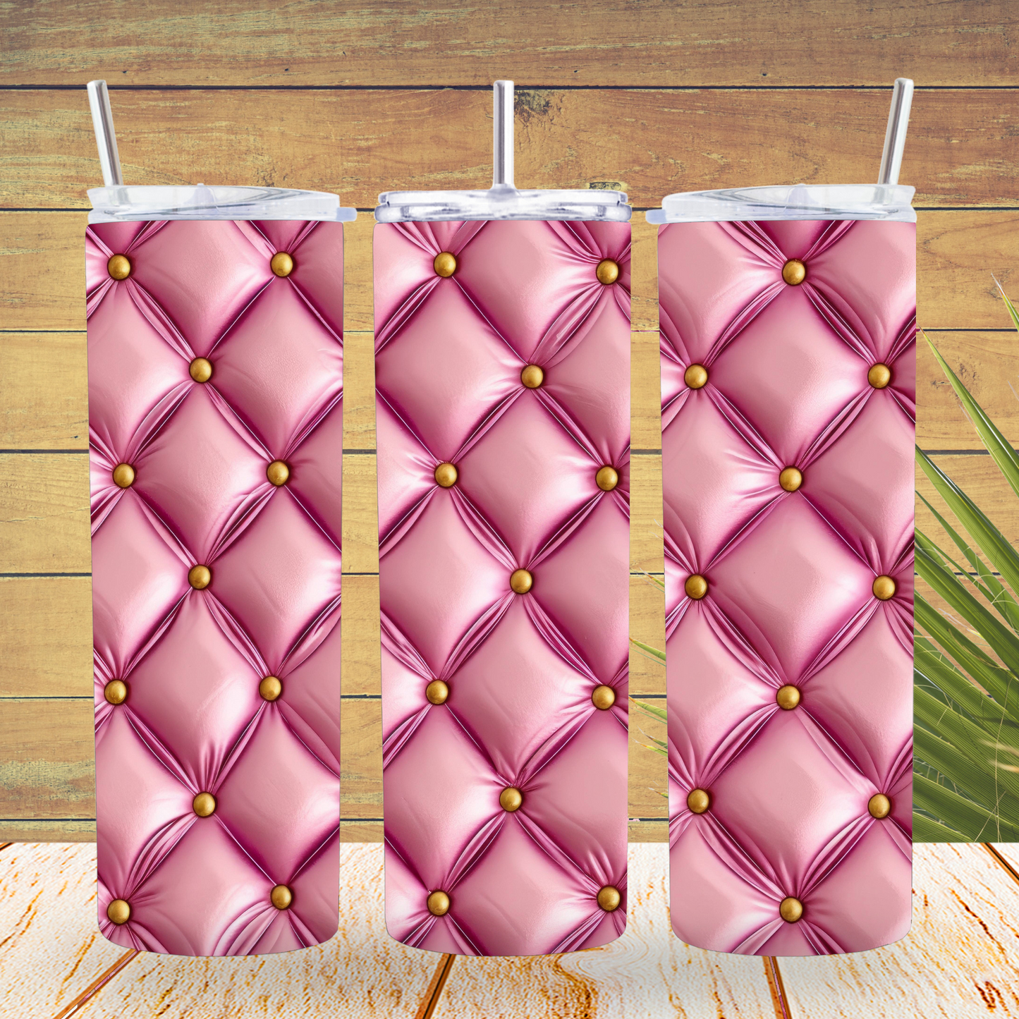 Ready to Use - Tumbler Wraps - Vinyl or Sublimation - Pretty Pink - TW100730