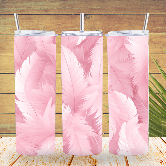 Ready to Use - Tumbler Wraps - Vinyl or Sublimation - Pretty Pink - TW100732