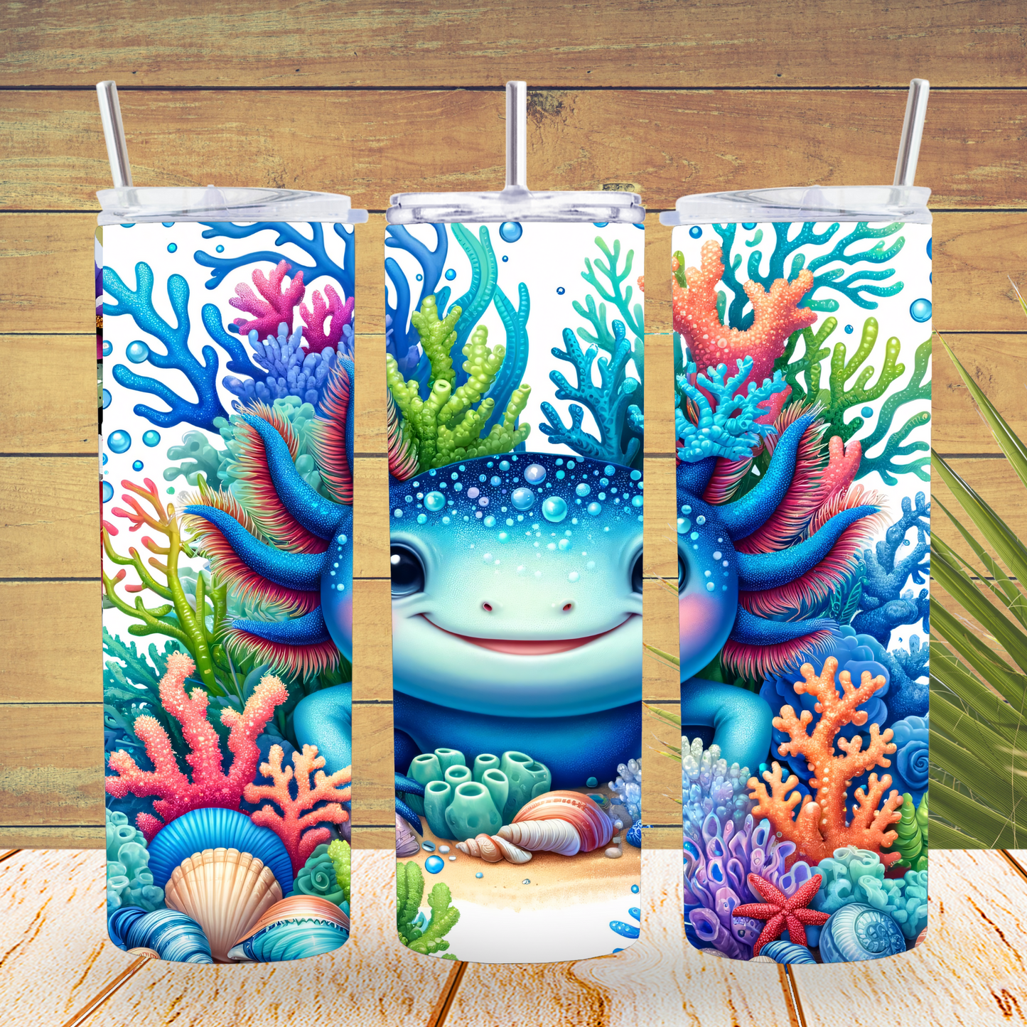 Ready to Use - Tumbler Wraps - Vinyl or Sublimation - Sea - TW100707