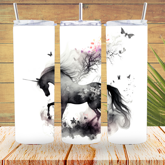 Ready to Use - Tumbler Wraps - Vinyl or Sublimation - Mystical Horse - TW100789