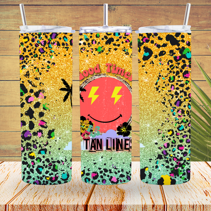 Ready to Use - Tumbler Wraps - Vinyl or Sublimation - Tan Lines - TW100794