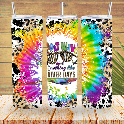 Ready to Use - Tumbler Wraps - Vinyl or Sublimation - River Days - TW100796