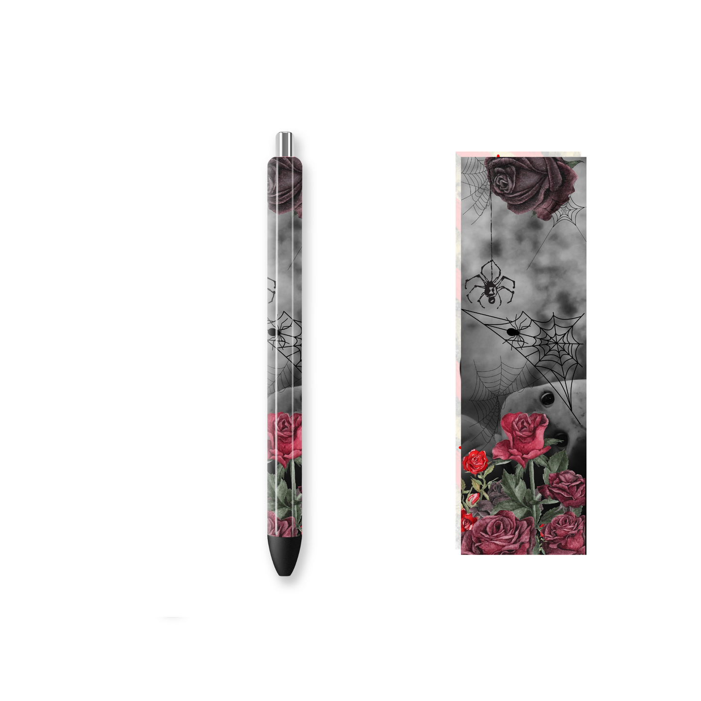 Pen Wrap Vinyl Prints - Dark Rose - P100045 - Cutey K Blanks