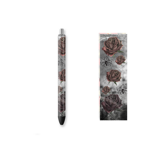 Pen Wrap Vinyl Prints - Dark Rose - P100045 - Cutey K Blanks
