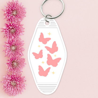 UV DTF Motel Keychain - Butterfly - UVDTFKEY009