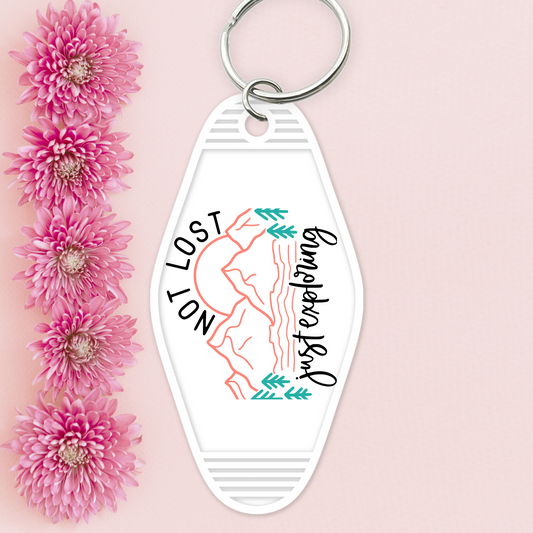 UV DTF Motel Keychain - Not Lost - UVDTFKEY030