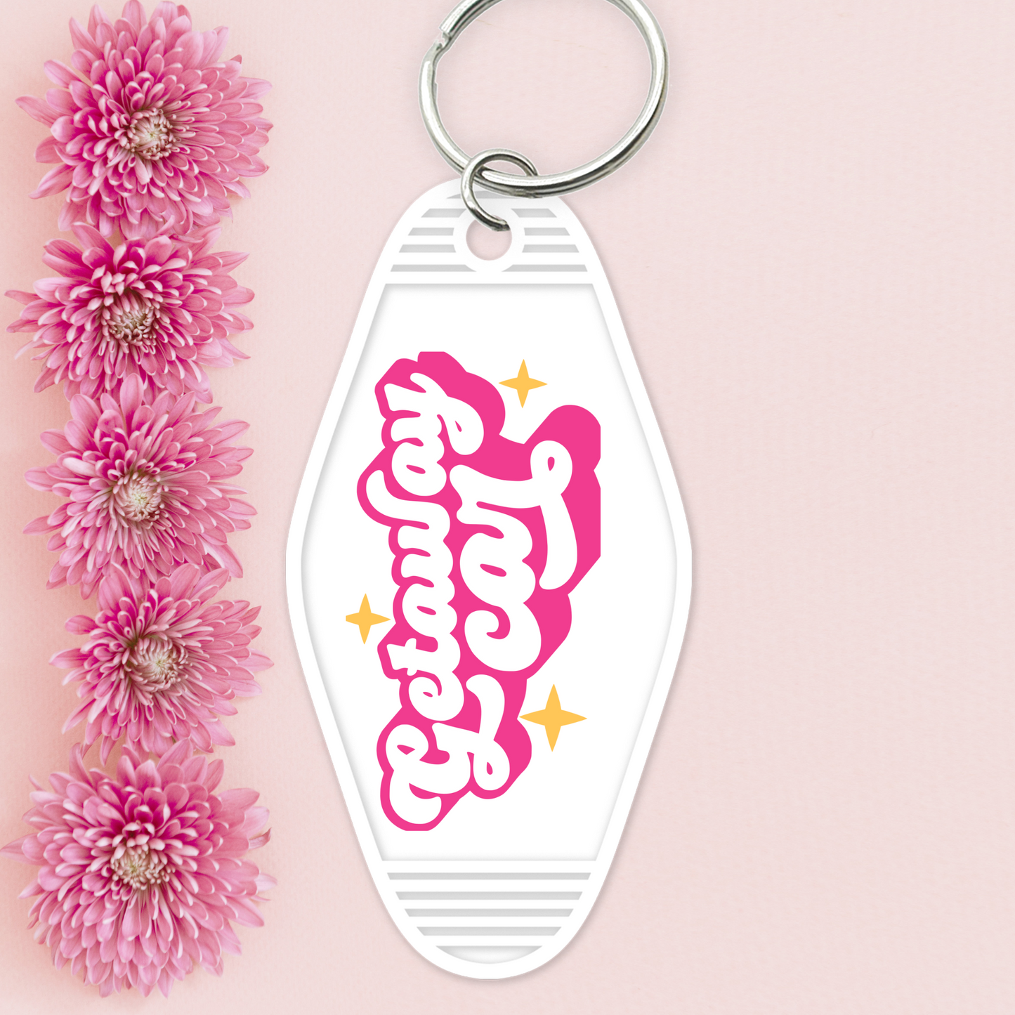 UV DTF Motel Keychain - Getaway Car- UVDTFKEY020