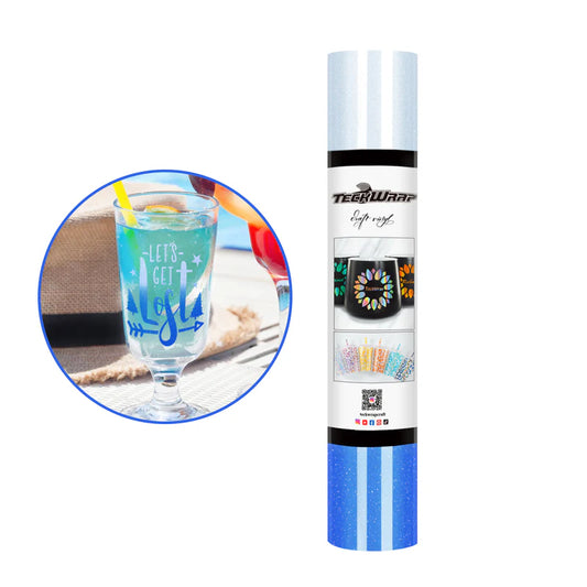Shimmer Cold Color Change Adhesive Vinyl: White to Blue