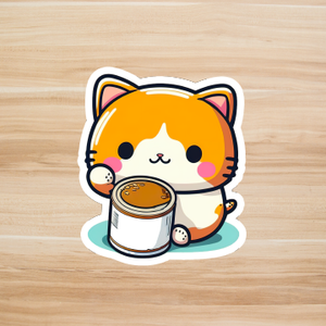 Decals, Stickers, HTV  - Cute Cat -  DS100145 - Cutey K Blanks